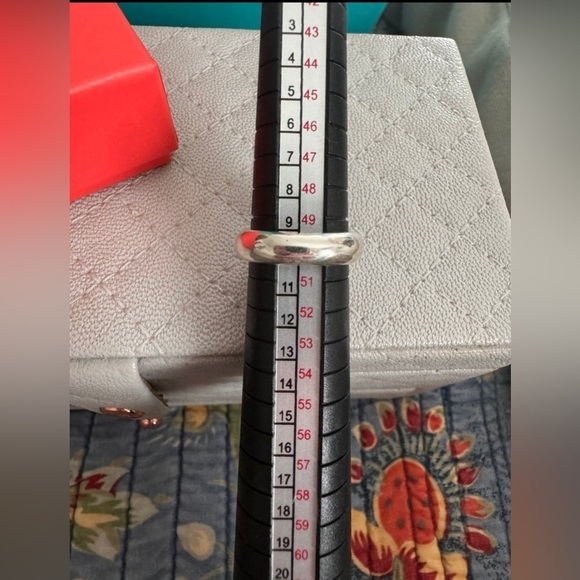 James Avery pearl swirl retired ring sterling silver JA size 5.5 - Picture 3 of 4